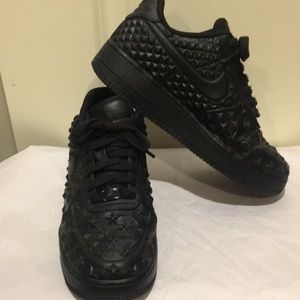 Rare! Nike Air Force 1 womens Low Independence Day Black 789204-101 size 6